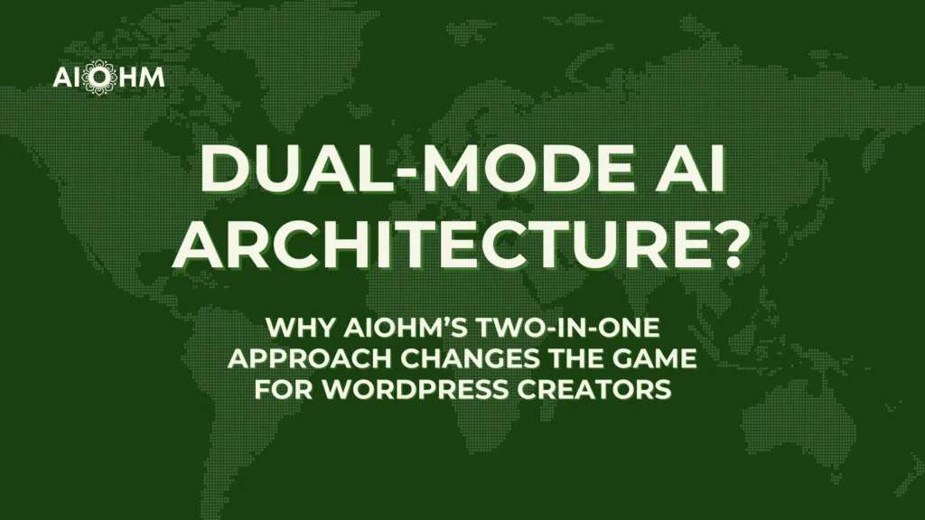 AIOHM Dual-Mode AI Architecture